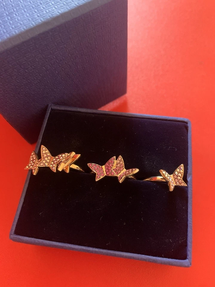SWAROVSKI Idyllia BUTTERFLY RING SET 5636418 Lillia SIZE 58 new + gift bag💕💕 - Image 3 of 4
