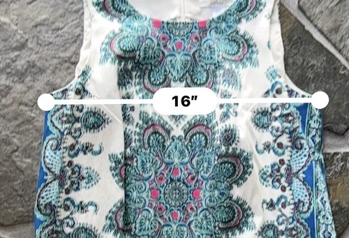 Vestido túnica mandala floral brillante London Times talla 6P - Imagen 8 de 11