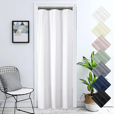 Moga Stall Fabric Shower Curtain Waterproof, Soft & Lightweight Small Shower Cur