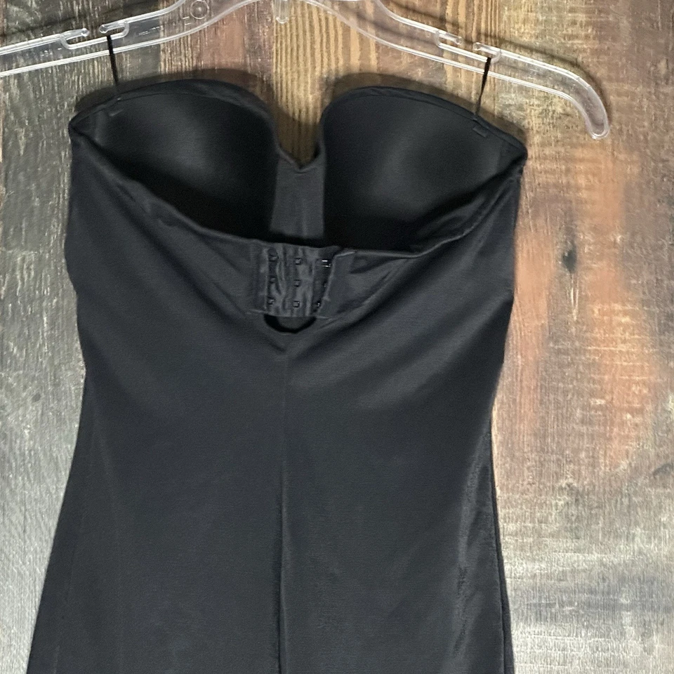 Sweet Nothings Negro Sin Tirantes Slip Talla 36C Transparente Midi Largo Medio Buen Estado Foto 3 de 4