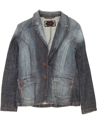 S.OLIVER Womens Denim Jacket IT 42 Medium Blue Cotton BJ10