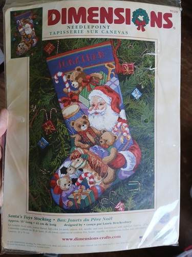 Dimensions Christmas Needlepoint Santa’s Toys Stocking Kit 9129 Brackenbury