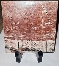 Crystal Large Picture Jasper Slab On Wooden Stand Banding 11.5cm Natural Stone
