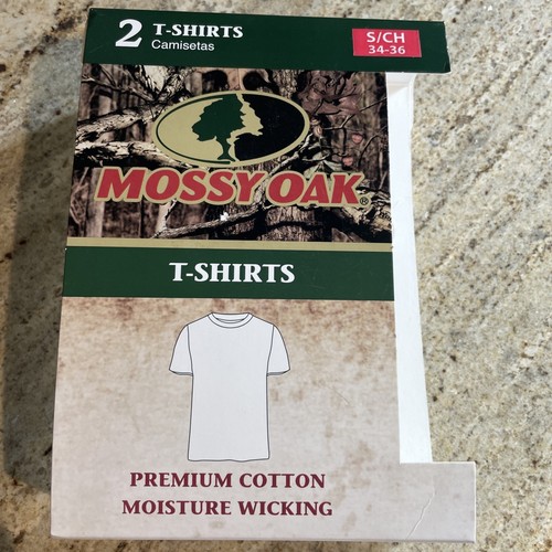 Mossy Oak Camo T-Shirt Youth Small & Black T-Shirt Cotton/Polyester Moisture Wck - Picture 2 of 9