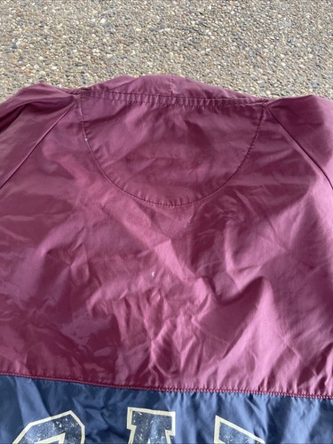 Vintage GAP Logo Hooded Windbreaker Anorak Light Jacket Men's Red M Distressed - Picture 6 of 6