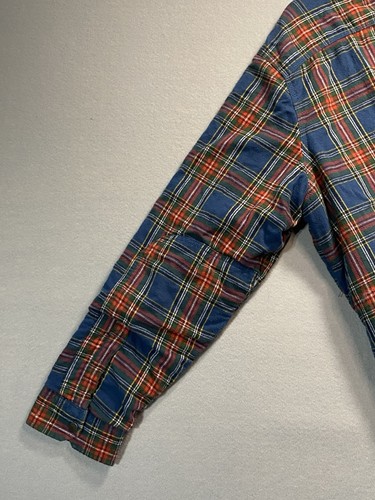 LL Bean Shirt Jacket Mens XL Plaid Flannel Sherpa Lined - Picture 7 of 13