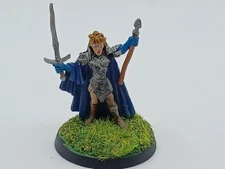 Ral Partha Pro Painted  11-020 F emale Elf Militant Wizard D&D Metal Miniature 