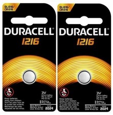 CR 1216 DURACELL LITHIUM BATTERIES (2 piece) 3V watch New Authorized Seller