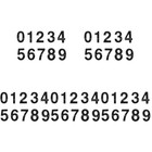  50 Pcs Self-adhesive Door Numbers Replaceable House Numbers Professional