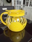 Microwave Micro-Pop Popcorn Popper Glass W Silicone Lid 3 Quart New Yellow