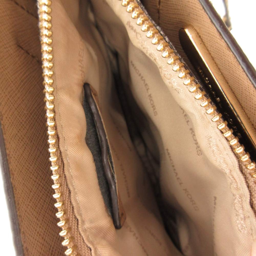 Michael Kors Handbag Python Embossed Leather Beig… - image 7