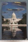 Hamburger Press Print White House Aliens 9x13 1997 Vtg