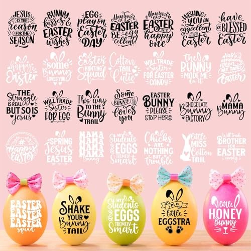135 Pcs Easter Decoration Stickers for Crafts Black & White Easter Sticker - Picture 2 of 8