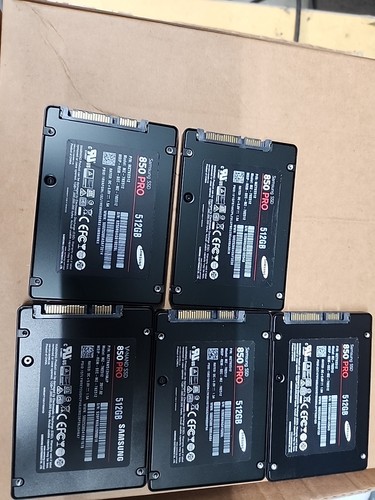 5 X Samsung 850 PRO 512GB 2.5" SATA SSD Solid State Drive MZ-7KE512 MZ7KE512