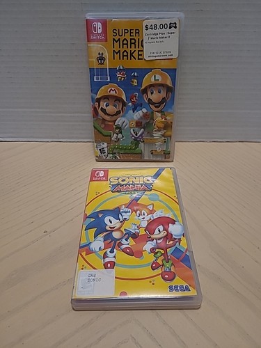 Nintendo Switch Super Mario Maker 2, And Sonic Mania Plus
