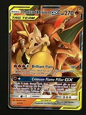 Charizard & Braixen GX 22/236 Cosmic Eclipse Ultra Rare Holo Pokemon Card NM