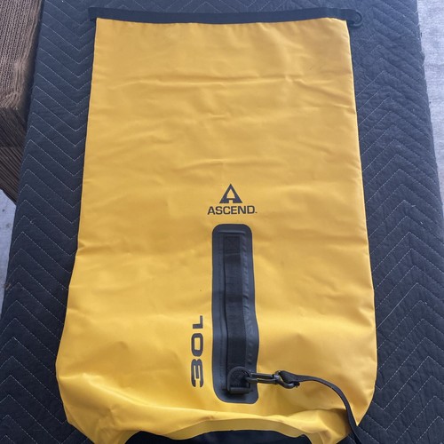 Vintage Ascend Dry Bag 30L Yellow Waterproof Outdoor Gear Canoeing Camping