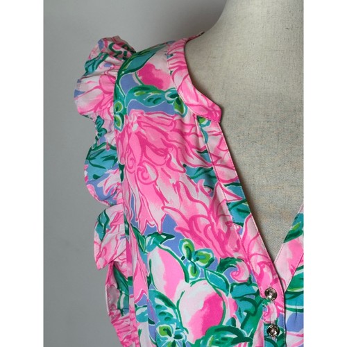 Lilly Pulitzer Kleid Damen 6 Rosa Blüten Blumen Destini Maxi Neu mit Etikett Preppy Boho - Bild 10 von 15