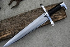 15” handmade Carbon Steel dagger knife Fighting War Sword Full Tang