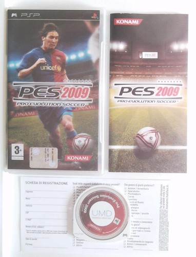PSP: PRO EVOLUTION SOCCER 2009 - PES 09 - Komplett, ITALIENISCH! LIEFERUNG 24/48H - Bild 1 von 2