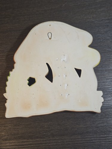 Vintage 1980s 3D Mushroom Ceramic Wall Hanging Plaque Mid-Century Thermometer 7" - Bild 6 von 8