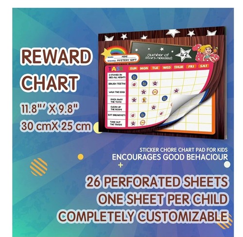 (2) New JNU Reward Chart for Multiple Kids... Over 200 Stickers... - Picture 3 of 4