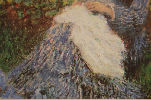 VTG FRAMED CLAUDE MONET COLOR PRINT OF "CAMILLE MONET AND A CHILD IN THE GARDEN" - Picture 17 of 24