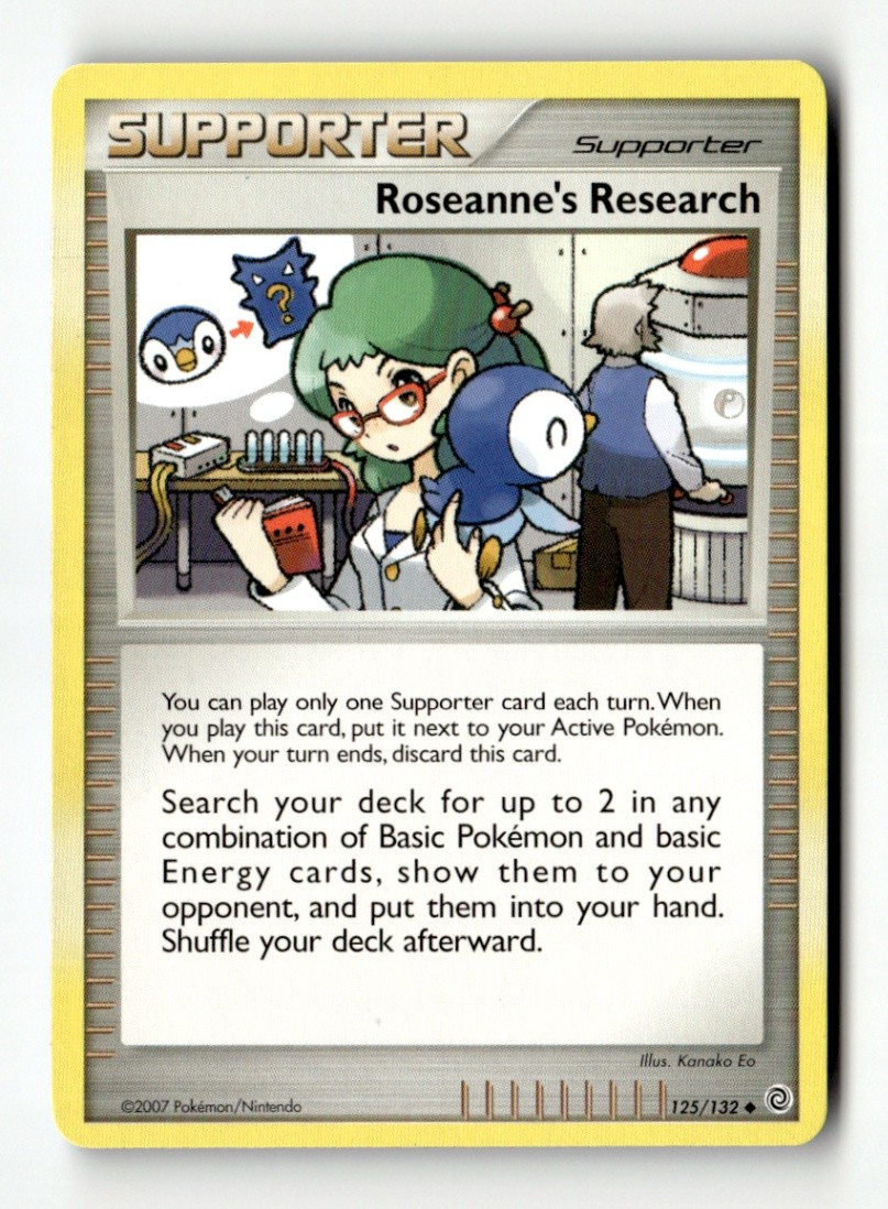 Roseanne's Research Uncommon Normal Secret Wonders 125/132 LP Pokémon TCG