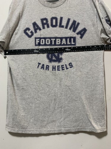 Vintage UNC Men XL Grey Football Tar Heels North Carolina Gray T-Shirt NCAA - Picture 3 of 8