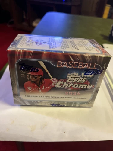 2024 Topps Chrome Baseball Factory Sealed Value Blaster Box 7 Packs!