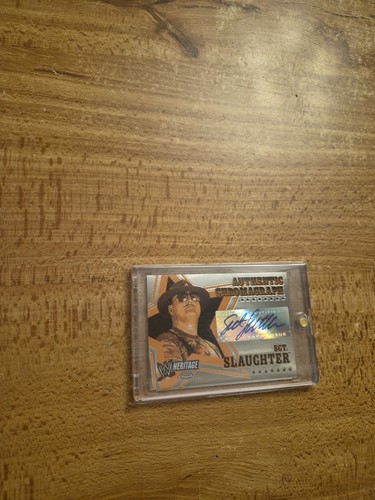 SGT SLAUGHTER  2006 Topps WWE Heritage Chrome Authentic Chromograph AUTO - Picture 7 of 20