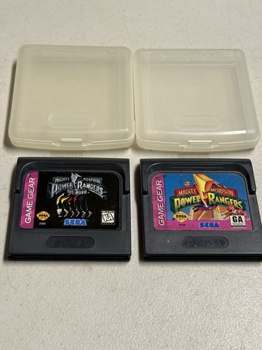 Lot of 2 Mighty Morphin Power Rangers (Sega Game Gear 1994) Cartridges Only
