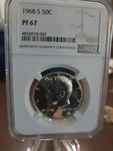 1968-S Ngc Proof 67 Kenny Half Dollar
