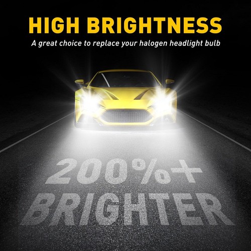 2X H13 9008 LED 24000LM Headlight Conversion Hi/Lo Beam Bulb Xenon White EAH - Picture 3 of 9