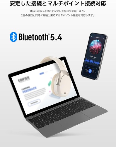 "VGP2024 SUMMER Award" Edifier W830NB wireless headphone noise canceling Bluetoo - Picture 6 of 9