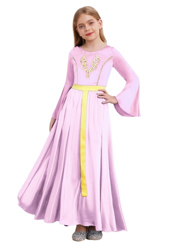 Kids Girls Costume Fancy Dress Gowns Halloween Casual Wear Role Play Cosplay - Picture 74 of 92