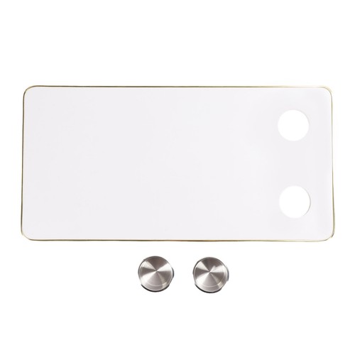 RV Table Top With 2 Cup Holders Fumigated Solid Wood Metal Sealed Edges Easy To - Picture 2 of 23