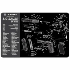 TekMat Handgun Cleaning Mat with Sig Sauer SP2022 Imprint Black 11 x 17 Inch