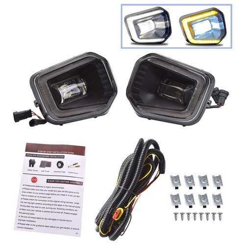 LED Fog Lights For 2016-2022 2023 Toyota Tacoma SR SR5 Front Bumper Lamps+DRL - Picture 2 of 14