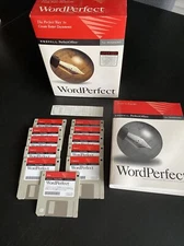 Novell WordPerfect 6.1 Upgrade for Windows 3.5 In Disks Original Manual and Box