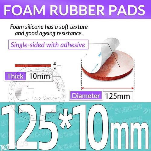 Runde Moosgummi Pads Selbstklebend Antirutsch Maschine Möbelfüße 5mm-150mm - Bild 237 von 242