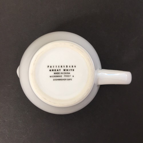Pottery Barn Great White Creamer Gravy Syrup Server - Picture 6 of 8