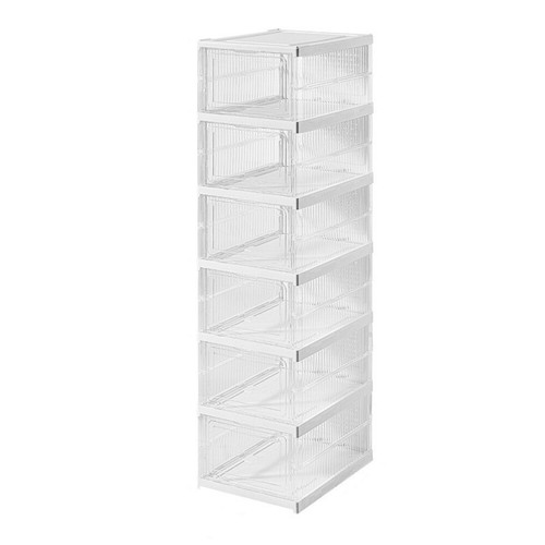 1/3/6 Layers Shoes Box Stackable Sneaker Organizers Home Organizers - Picture 12 of 12