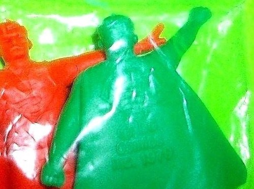 SUPERMAN 1979 DC Comic Keshi Japan Comic Book Action Figure 2-Pack! Very Rare! - Picture 7 of 10
