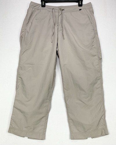 Rei UPF 50 Beige Pants Hiking Outdoors Camping Nylon Women's Sz 18 Actual 35x25 - Picture 1 of 8