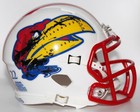 2022 Kansas Jayhawks Custom Riddell Mini Helmet vs Oklahoma