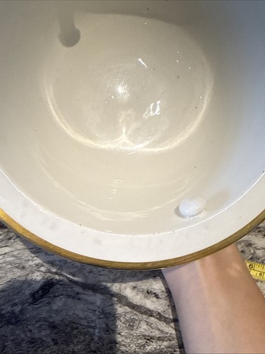 Unusual Antique Vintage English Country Dairy Straining / Dough Bowl / Pancheon - Picture 8 of 18