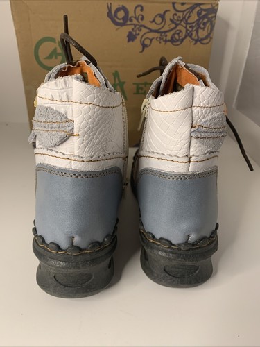 TMA EYES Women's Ankle Boots Low Heel Lace-up Side Zipper Size US 6.5 - Imagen 8 de 17