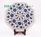 16" antique Marble Coffee center Table Top Pietra dura living room Inlay  k3