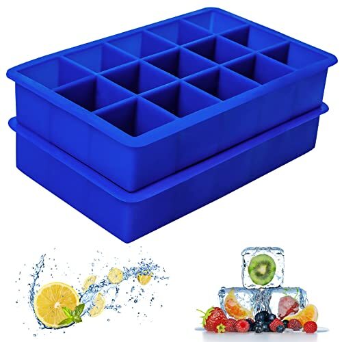 2 Pack Silicone Ice Cube Tray, Ice Cube Trays for Freezer, Easy Release - Picture 1 of 6